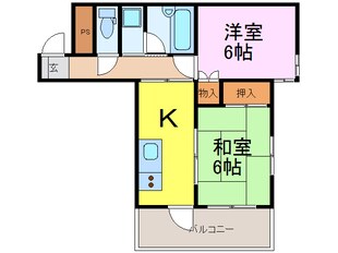 アタゴ荘の物件間取画像